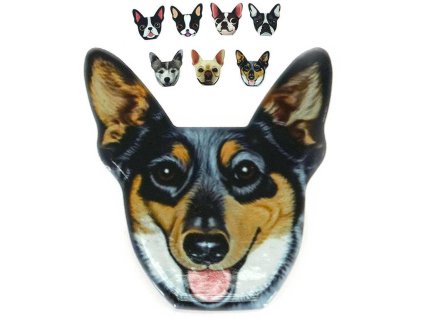 Magnet pejsek 7cm dekorace 7 druhů v sáčku