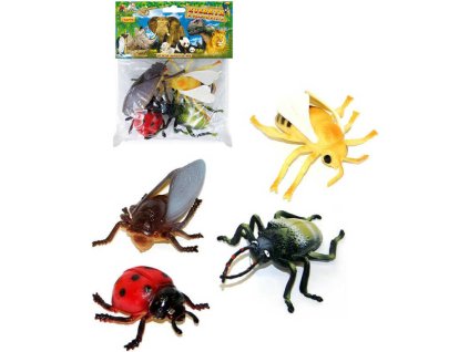 Hmyz insekt set 4ks v sáčku 6-12cm guma