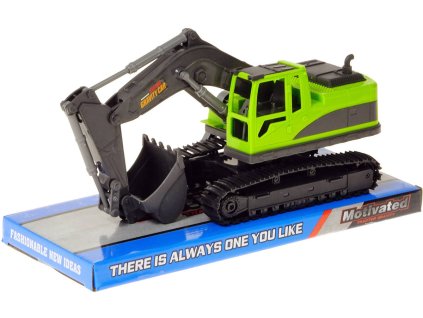 Bagr pásové rypadlo 27cm plastový stavební stroj blistr