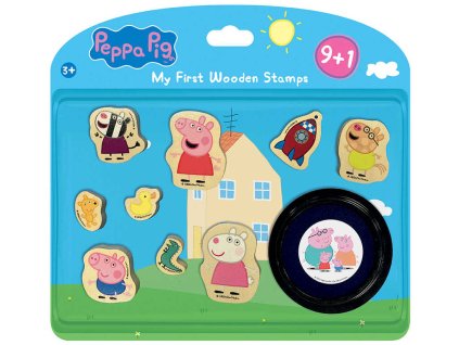JIRI MODELS Moje 1.razítka Peppa Pig set 9ks s poduškou