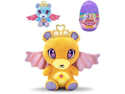 PLYŠ Baby Gemmy Royal medvídek s křídly ve vajíčku s překvapením 6 barev