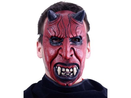 KARNEVAL Maska čert latex KARNEVALOVÝ DOPLNĚK
