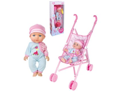 Panenka miminko herní set s kočárkem golfové hole a doplňky na baterie Zvuk