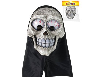 KARNEVAL Maska lebka s šátkem *KARNEVALOVÝ DOPLNĚK*