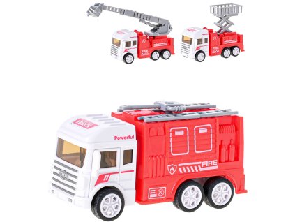 Auto požární vozidlo na setrvačník hasiči 3 druhy plast