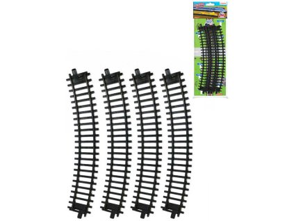 Naše železnice kolej zahnutá set 4ks oblouk doplněk k vláčkodráze