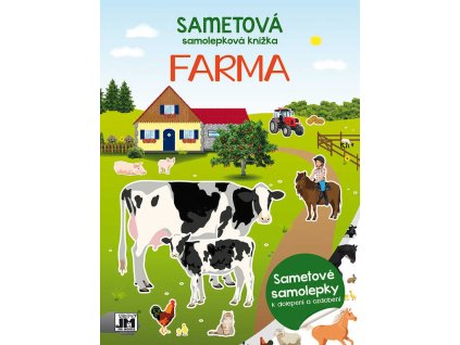 JIRI MODELS Sametová samolepková knížka Farma