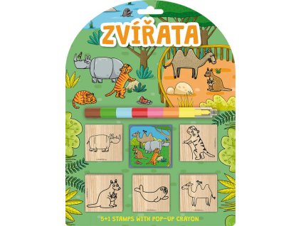 JIRI MODELS Razítka 5+1 s pop-up voskovou Zvířátka
