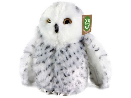 PLYŠ Sova bílá polární 18cm Eco-Friendly *PLYŠOVÉ HRAČKY*