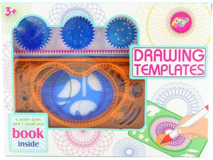 Inspiro kreativní sada šablony na obkreslování s blokem a fixy