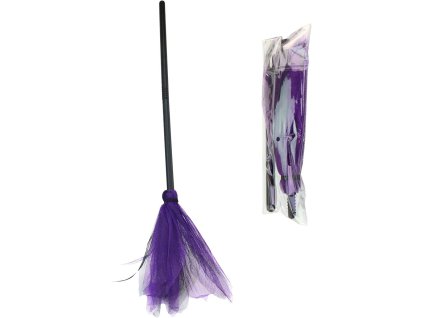 KARNEVAL Koště čarodějnické barevné *KARNEVALOVÝ DOPLNĚK*