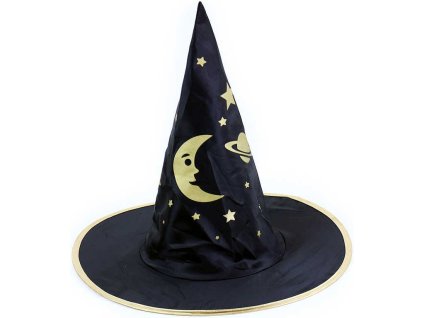 KARNEVAL Klobouk čarodějnický černý Halloween *KARNEVALOVÝ DOPLNĚK*