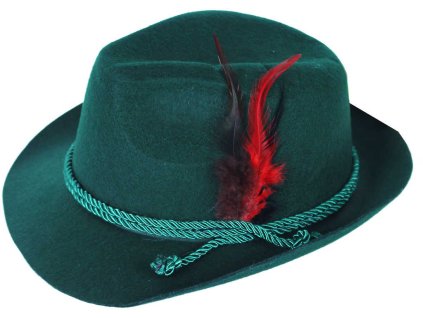 KARNEVAL Klobouk myslivec dospělý *KARNEVALOVÝ DOPLNĚK*