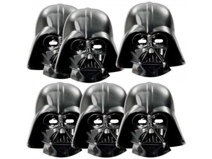 PROCOS Maska na obličej Darth Vader Hvězdné války set 6ks karton
