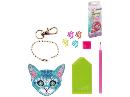 GRAFIX Diamantové malování Výroba klíčenky set přívěsek na klíče 3 druhy