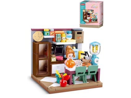 SLUBAN Mini Handcraft Kuchyň 178 dílků + 1 figurka STAVEBNICE