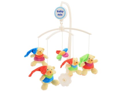 Kolotoč baby nad postýlku medvídci s melodiemi Zvuk pro miminko