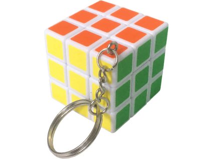 Přívěsek na klíče kostka magická (Rubikova) hlavolam klíčenka