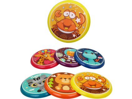 Házecí disk frisbee plastový talíř létající s obrázkem zvířátko 6 druhů