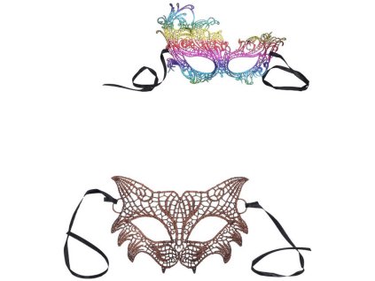 KARNEVAL Maska obličejová krajková 2 druhy *KARNEVALOVÝ DOPLNĚK*