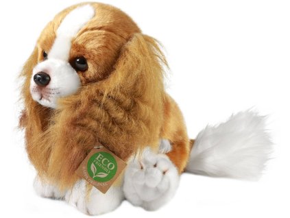 PLYŠ Pes kavalír King Charles španěl 28cm sedící Eco-Friendly *PLYŠOVÉ HRAČKY*