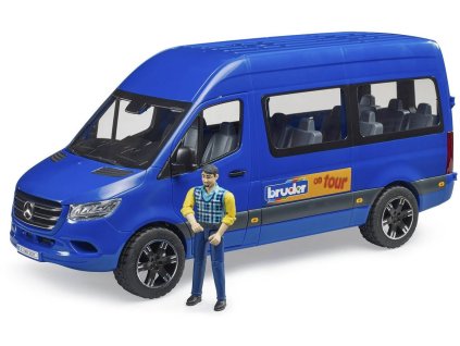 BRUDER 02681 Auto MB Sprinter mikrobus set s figurkou model 1:16 plast