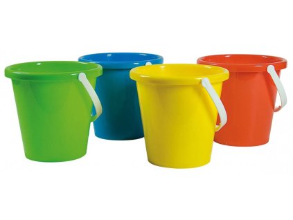Kyblík dětský plastový jednobarevný 17cm na písek 4 barvy