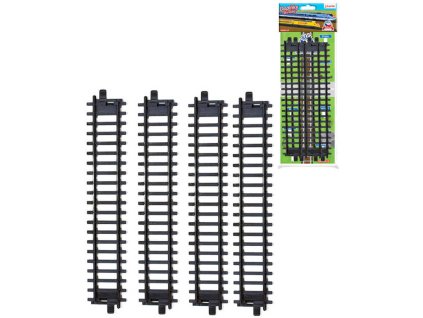 Naše železnice kolej rovná set 4ks doplněk k vláčkodráze