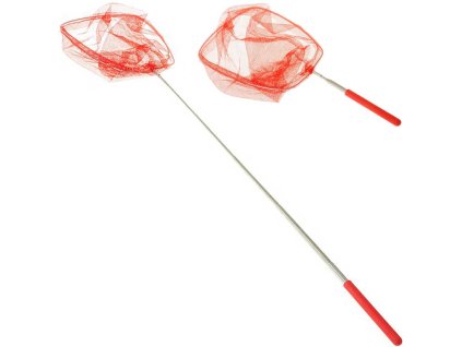 Síťka na hmyz dětská teleskopická 17-65cm červená malý entomolog
