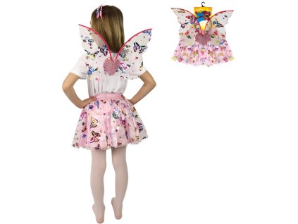 KARNEVAL Šaty Motýl tutu sukýnka set s doplňky 3-7 let (104-146cm) *KOSTÝM*
