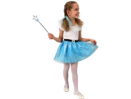 KARNEVAL Šaty sukně tutu zimní princezna s vločkami 3-7 let *KOSTÝM*