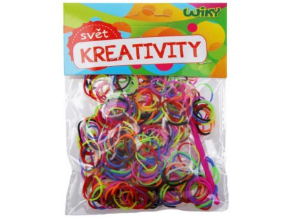 UDĚLEJ SI NÁRAMEK Gumičky LOOM BANDS 300ks mix barev dvoubarevné