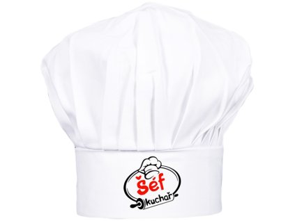 KARNEVAL Čepice kuchařská šéf kuchař *KARNEVALOVÝ DOPLNĚK*
