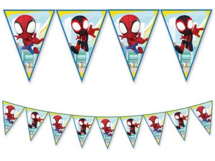 PROCOS Girlanda vlaječková Spidey ozdobný závěs dekorace na párty