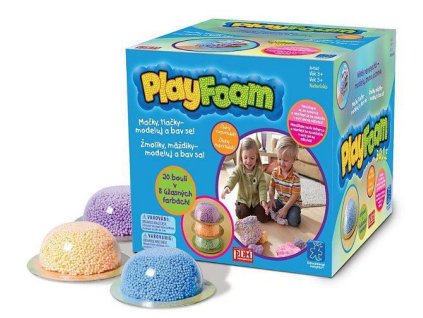 PlayFoam pěnová kuličková modelína boule 1ks 8 barev