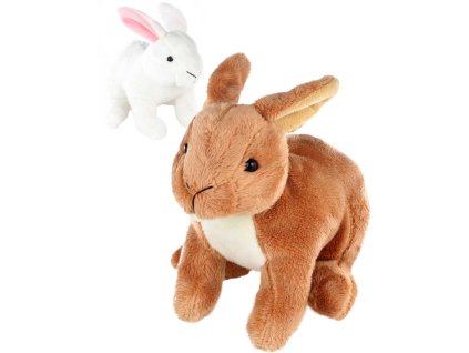 PLYŠ Králík sedící 15cm 2 barvy *PLYŠOVÉ HRAČKY*