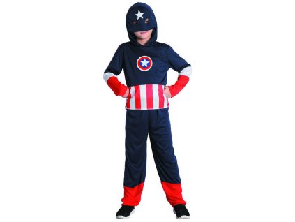 KARNEVAL Šaty akční hrdina vel.L (130-140cm) 9-12 let *KOSTÝM*