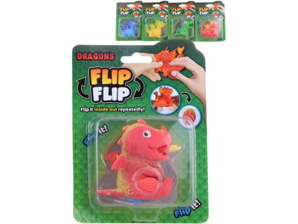 Gumový dráček 8cm s přeměnou vajíčko 2v1 4 barvy 3 druhy