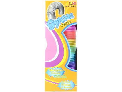 Pružina duhová metailcká 15cm magická spirála v krabici