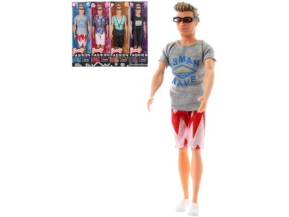 Panenka fashion módní panák v šortkách s brýlemi letní obleček 4 druhy