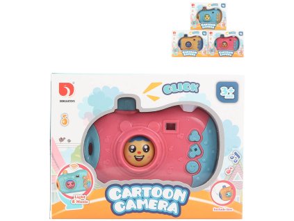Fotoaparát dětský Cartoon Camera plast na baterie Světlo Zvuk
