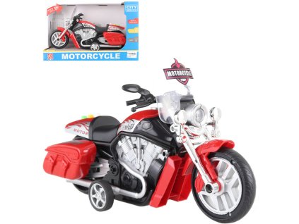 Motorka cestovní motocykl plastový na baterie Světlo Zvuk 2 barvy