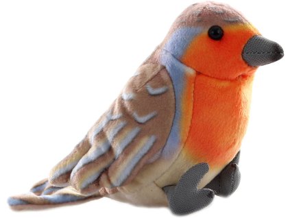 PLYŠ Pták Červenka 16cm ECO *PLYŠOVÉ HRAČKY*