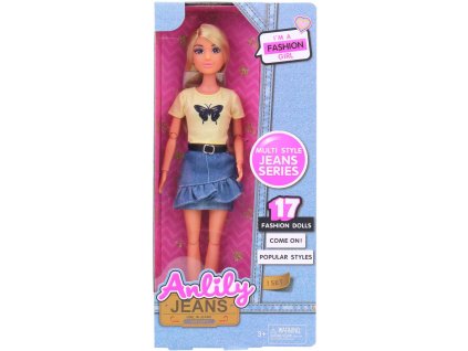 Panenka Anlili v sukni letní fashion obleček džínová móda