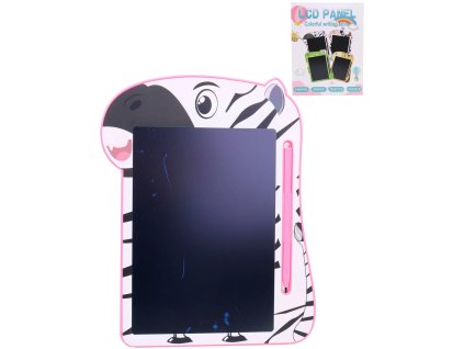 Tabulka LCD kreslicí zvířátka 23x17cm set s propiskou na baterie 4 druhy