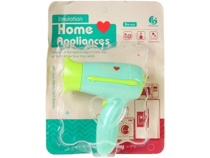 Fén dětský plastový na baterie na kartě