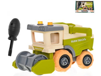 Kombajn montážní šroubovací auto volný chod set s nástrojem plast