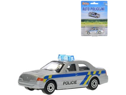 Auto policie CZ 2-Play Traffic kovové na volný chod na kartě