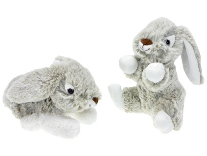 PLYŠ Zajíček Sedící Ležící 15 cm 2 druhy *PLYŠOVÉ HRAČKY*