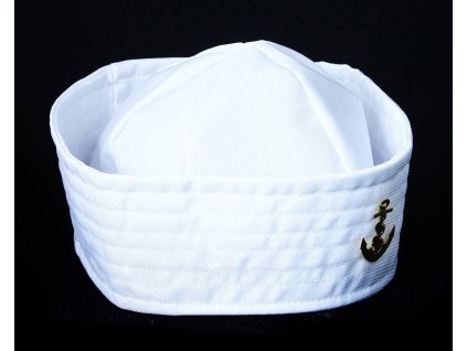 KARNEVAL Čepice námořní bílá s odznakem *KARNEVALOVÝ DOPLNĚK*